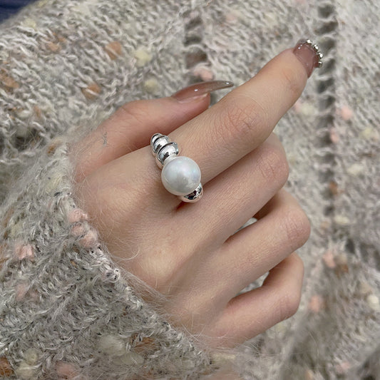 925 Sterling Silver Pearl Ring