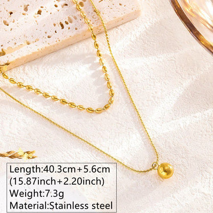 Stackable Classic Round Pendant Necklace