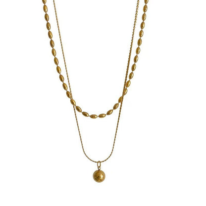 Stackable Classic Round Pendant Necklace