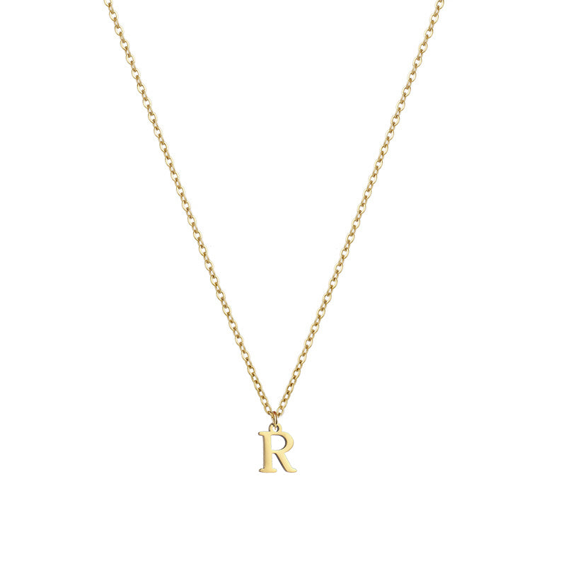 Letter Pendant Necklace