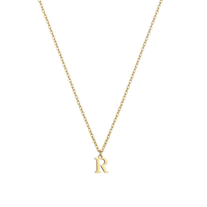 Letter Pendant Necklace