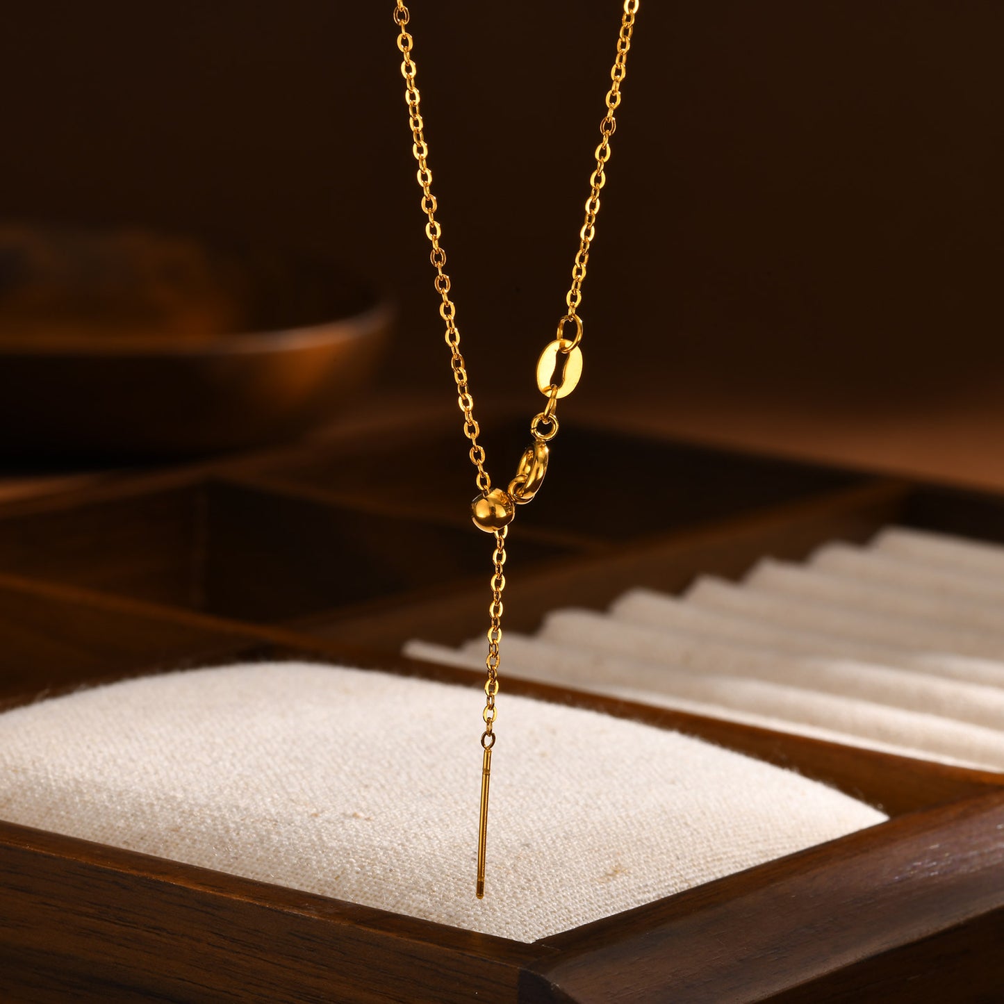 Elegant 18K Gold Plated Pendant Necklace