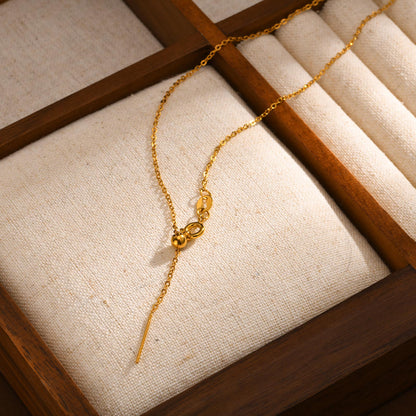 Elegant 18K Gold Plated Pendant Necklace