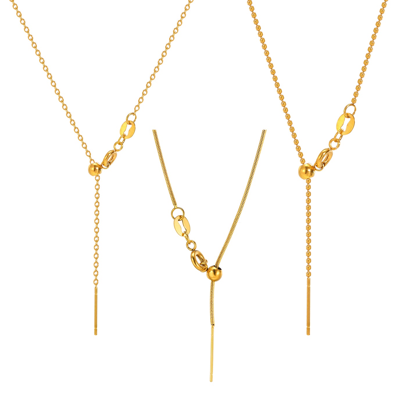 Elegant 18K Gold Plated Pendant Necklace