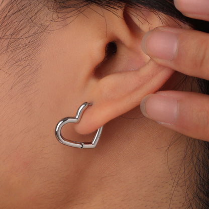 Heart Hoop Earrings