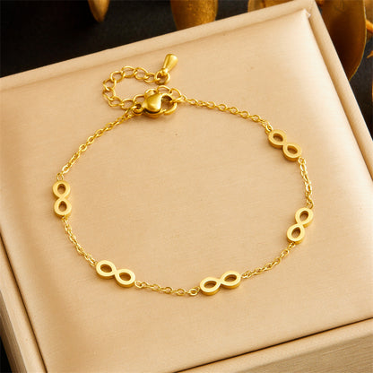 14K Gold Plated Infinity Bracelet